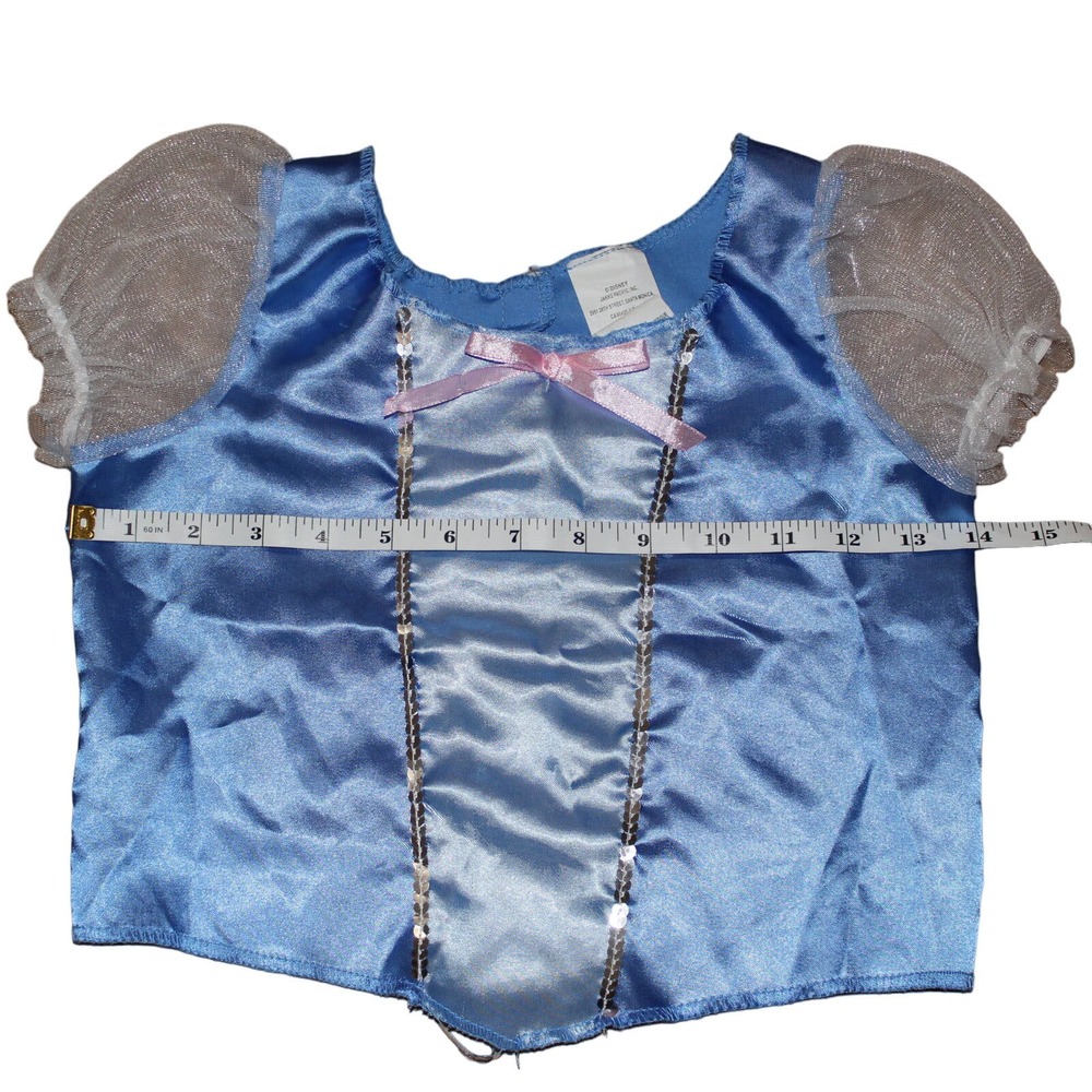 Disney Jakk's Pacific Cinderella Top Shirt Skirt Two (2) Piece Costume Size 4-6X - Picture 5 of 9